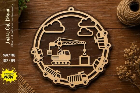 Construction Vehicle Circle Laser Cut for Precision and Efficiency