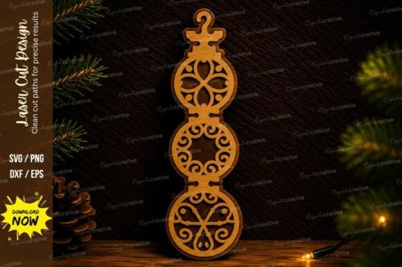 Decorative Hanging Ornament Laser Cut for Creative Projects