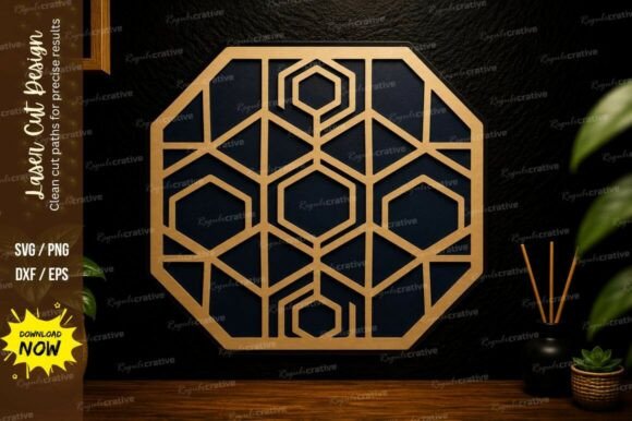 Geometric Pattern Frame Laser Cut SVG: A Versatile Tool for Modern Creators