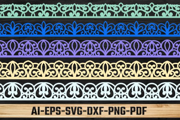 Laser Lace Border Die Cuts Bundle SVG 31