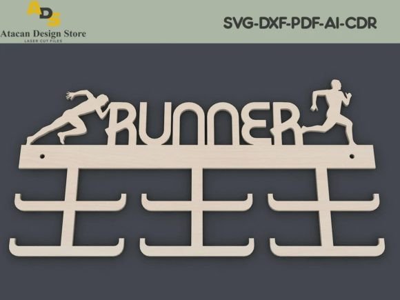 Medal Display Rack, Running Medal Holder