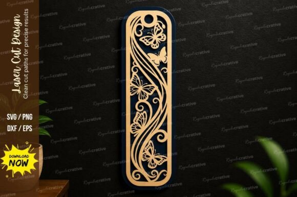 Ornamental Vine Bookmark SVG Laser Cut: A Versatile Design for Creative Projects